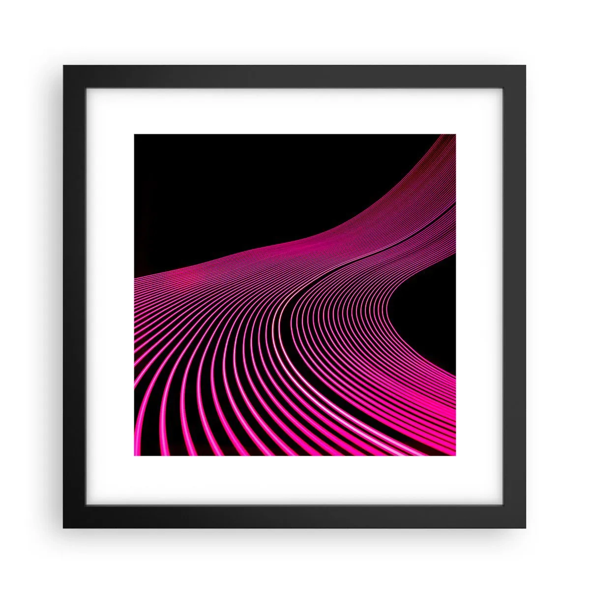 Poster in een zwarte lijst - Avenue van licht - 30x30 cm
