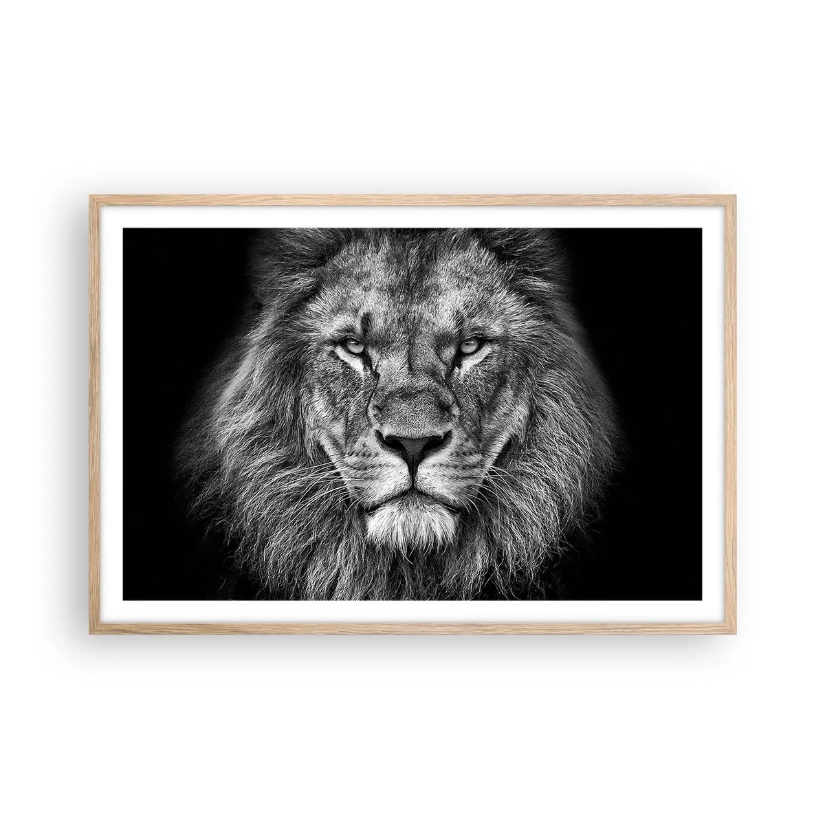 Een poster in een licht eiken lijst - In een kroningskleed - 91x61 cm