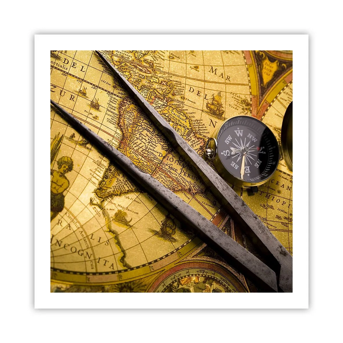 Poster - Waar zijn deze schatten? - 60x60 cm