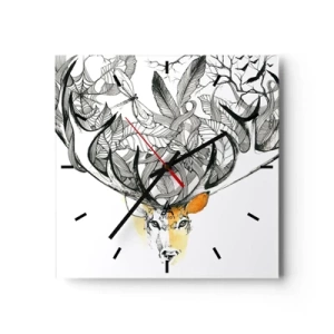 Wandklok - Klok - Hoorns van overvloed - 30x30 cm