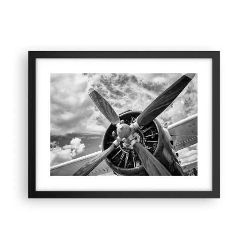 Poster in een zwarte lijst - Veroveraar van de lucht - 40x30 cm