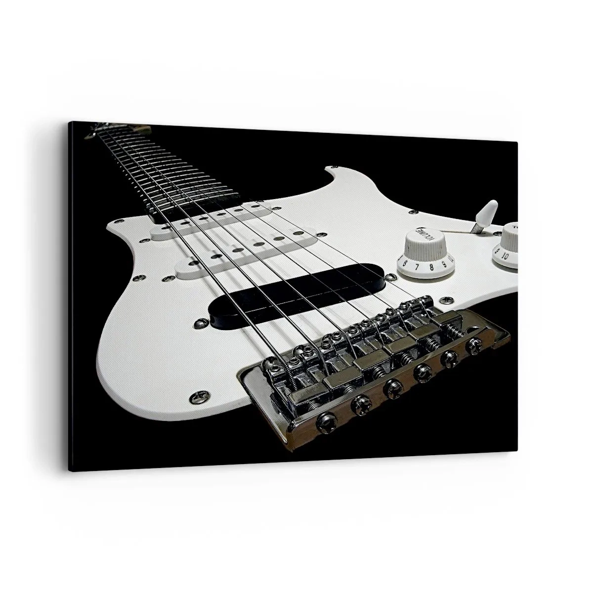 Schilderen op canvas - Geluid verborgen in het wit - 120x80 cm