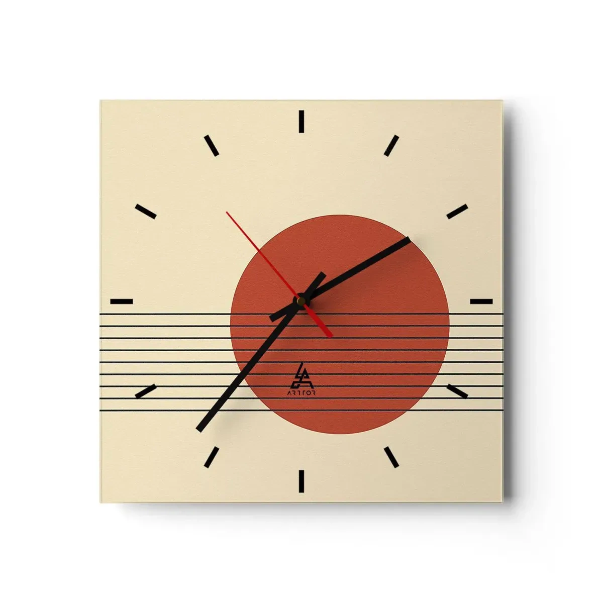 Wandklok - Klok - Opnieuw en opnieuw en verder - 30x30 cm