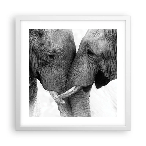 Poster in een witte lijst - Oprechte bekentenis - 40x40 cm