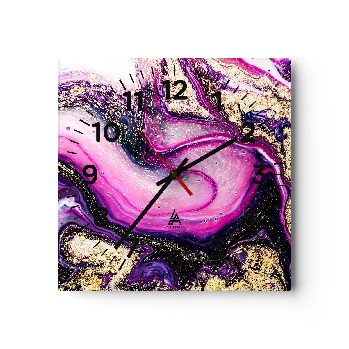 Wandklok - Klok - Een momentje achter de schermen - 40x40 cm