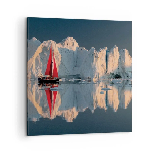 Schilderen op canvas - Aan de rand van de wereld - 50x50 cm
