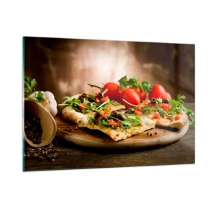 Schilderen op glas - Recht uit de oven en uit de tuin - 120x80 cm