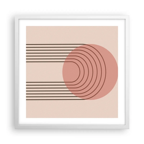 Poster in een witte lijst - Onweerstaanbare aantrekkingskracht - 50x50 cm