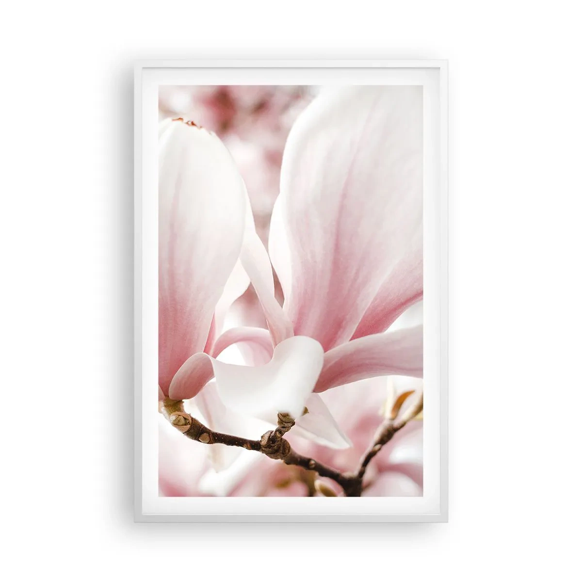 Poster in een witte lijst - Een overvloed aan tederheid - 61x91 cm