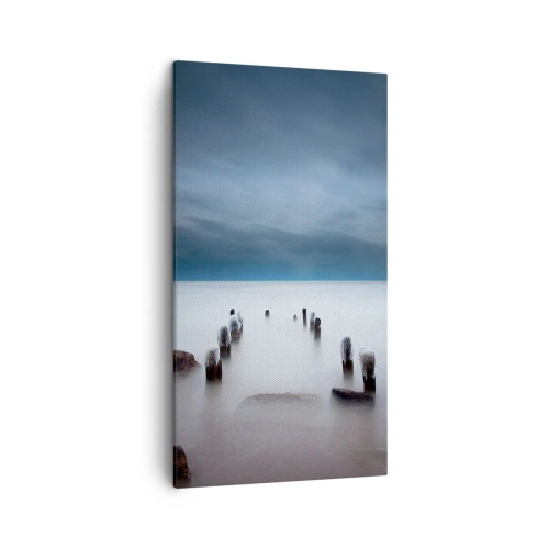 Schilderen op canvas - Peinzend meer - 45x80 cm