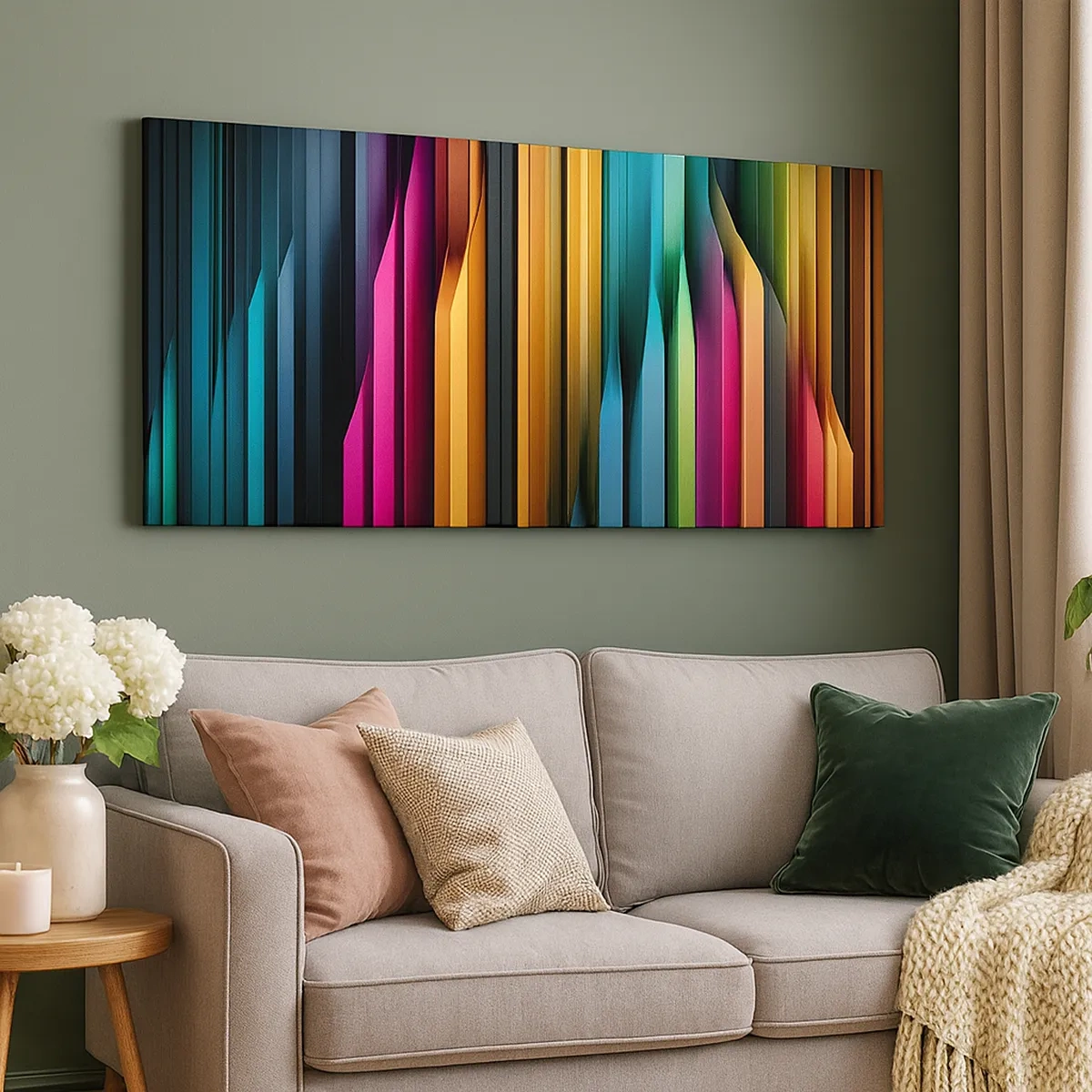 Schilderen op canvas - Lichtorgel - 30x30 cm