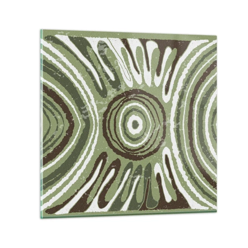 Schilderen op glas - Een explosie van emoties - 60x60 cm