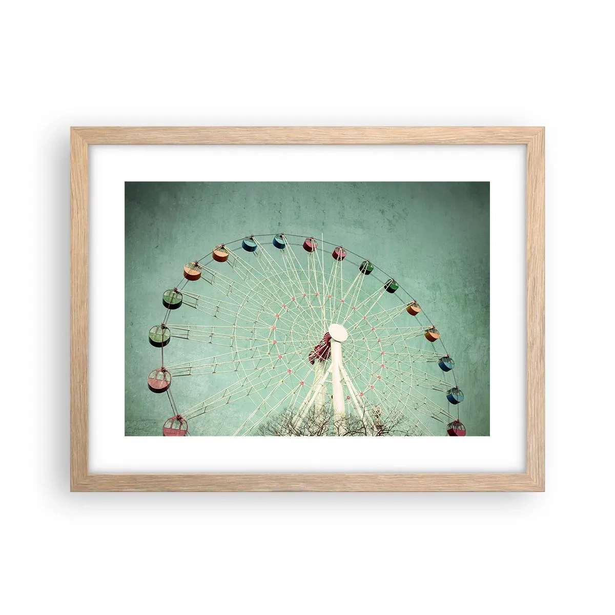 Een poster in een licht eiken lijst - Wij nodigen u uit om plezier te hebben - 40x30 cm