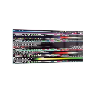 Schilderen op glas - Het controlebeeld van de werkelijkheid - 120x50 cm