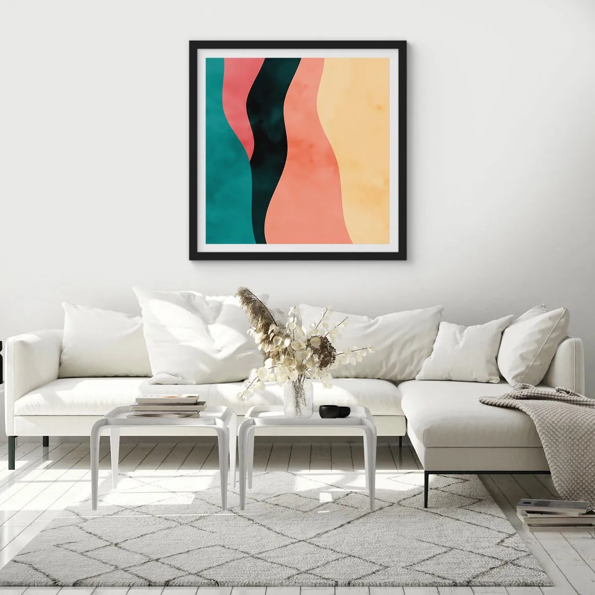 Poster in een zwarte lijst - Conforme non-conformiteit - 40x40 cm