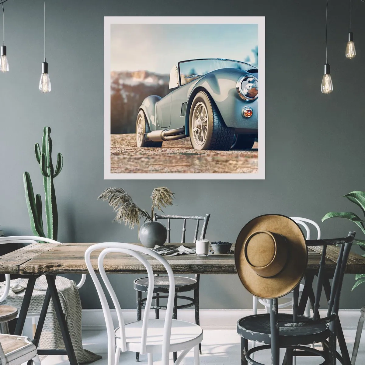 Poster - Omdat stijl ertoe doet - 40x40 cm