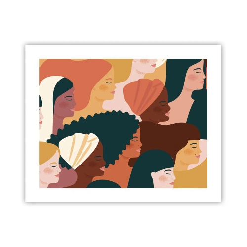 Poster - Alleen vrouwelijkheid - 50x40 cm