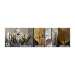 Fotobehang Monster Zelfklevend Deluxe Sticker - Compositie van ijs en licht - Abstractie, Deel, Art-deco - 100x30 cm