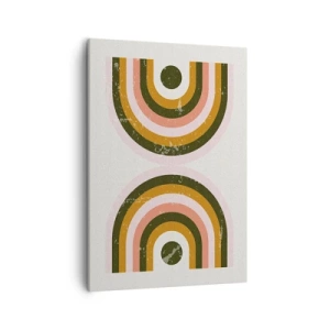 Schilderen op canvas - Tweeling abstractie - 50x70 cm