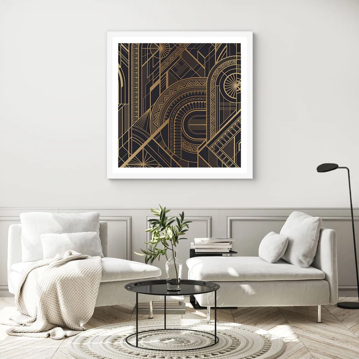 Poster in een witte lijst - Concepten, ideeën, plannen - 40x40 cm