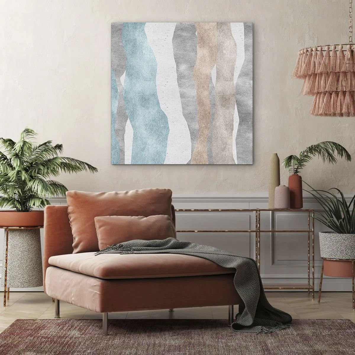 Schilderen op canvas - Een studie van nabijheid - 40x40 cm