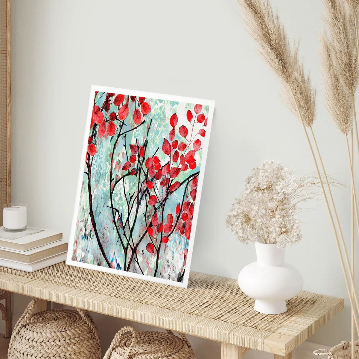 Poster - Boom in scharlaken - 70x100 cm