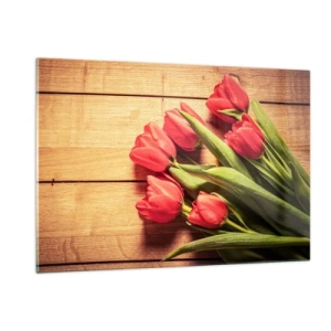 Schilderen op glas - Lente bekentenis - 120x80 cm