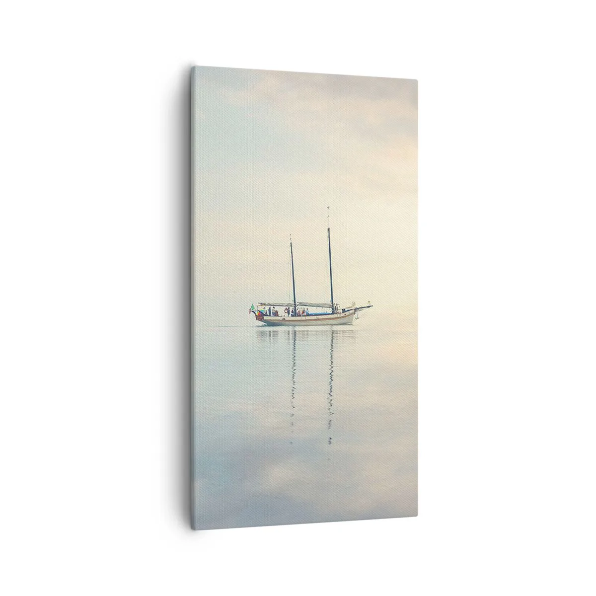 Schilderen op canvas - In een zee van stilte - 55x100 cm