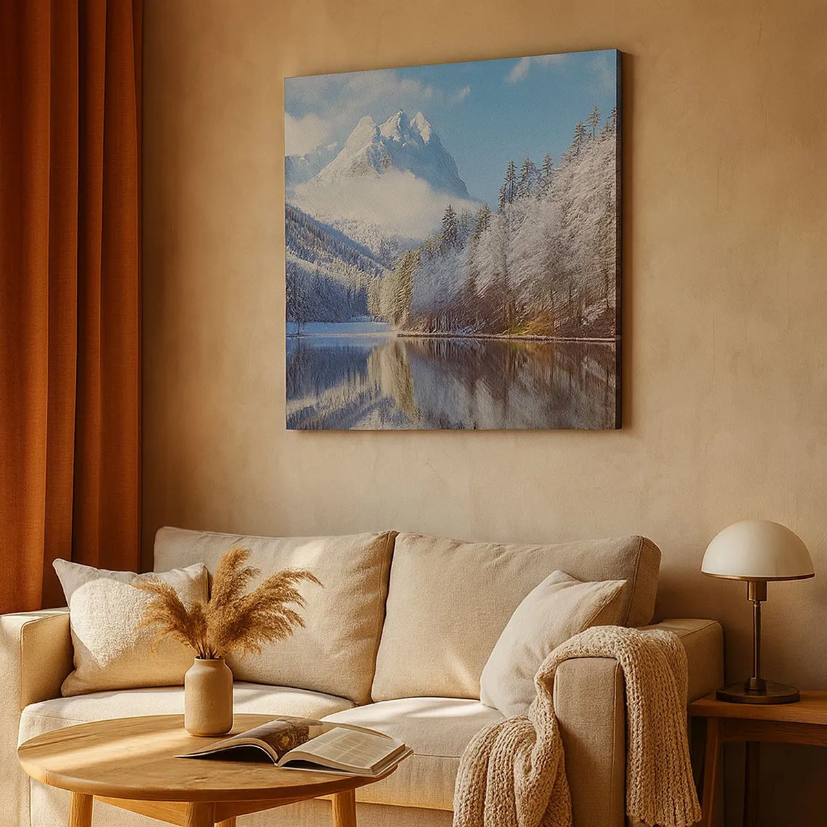 Schilderen op canvas - Sneuwwacht - 30x30 cm