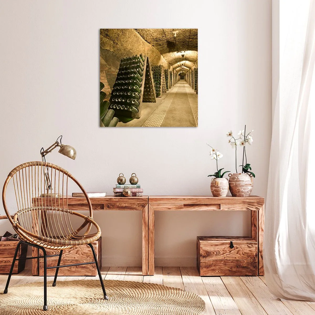 Schilderen op canvas - De geboorte van smaak - 60x60 cm