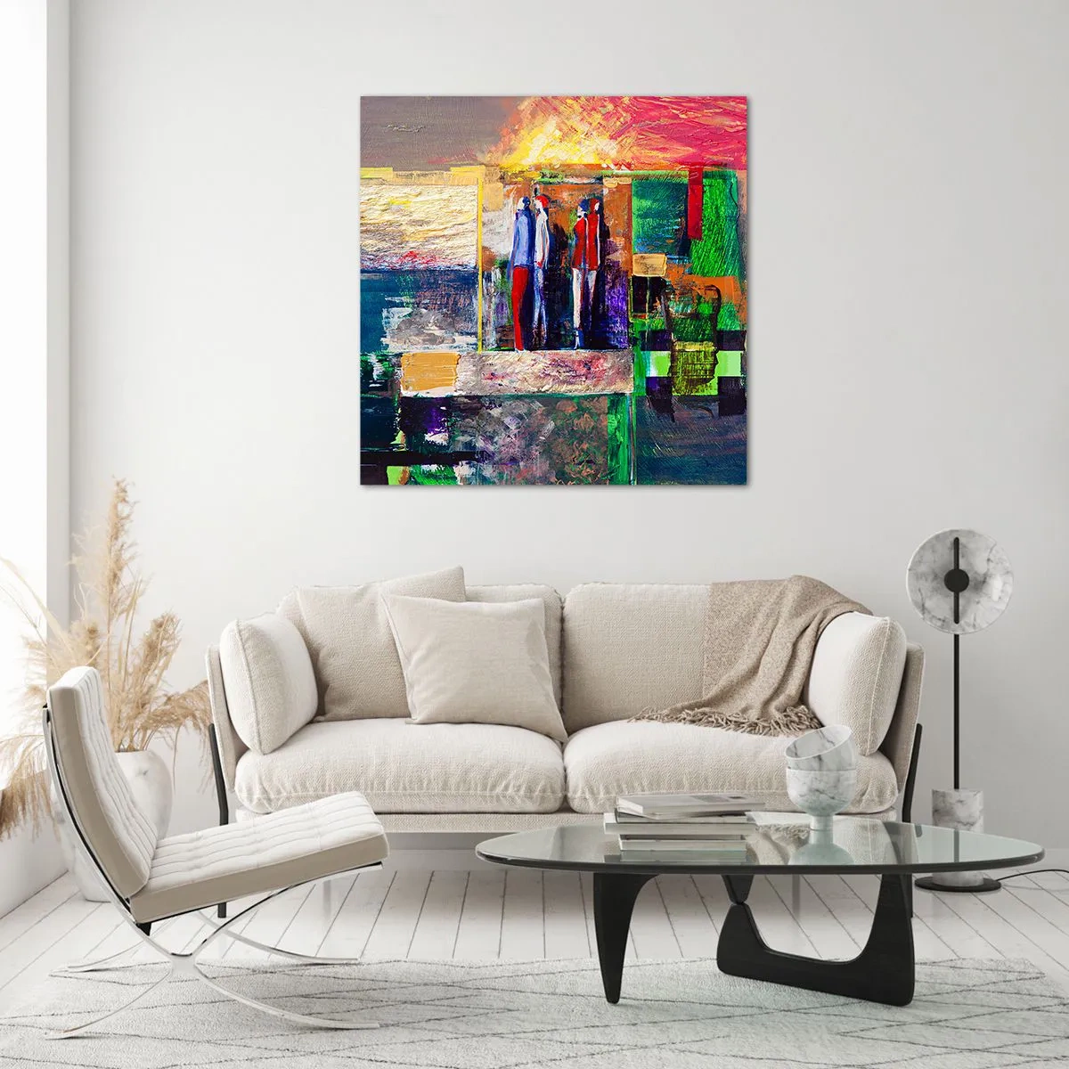 Schilderen op glas - Relaties en emoties - 30x30 cm