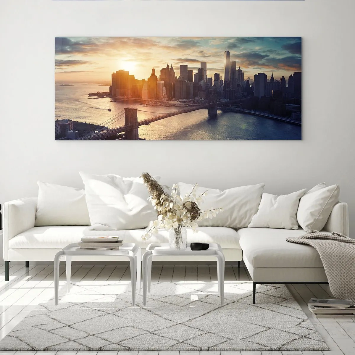 Schilderen op glas - Westers cultuurmonument - 120x50 cm