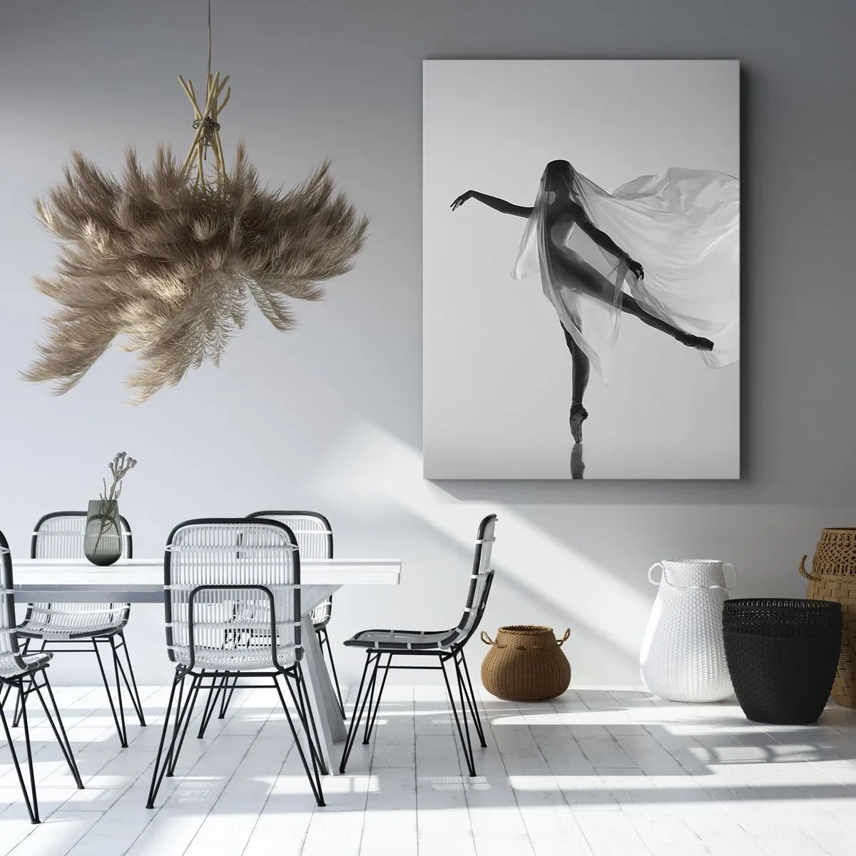 Schilderen op canvas - Lichtheid en gratie - 50x70 cm