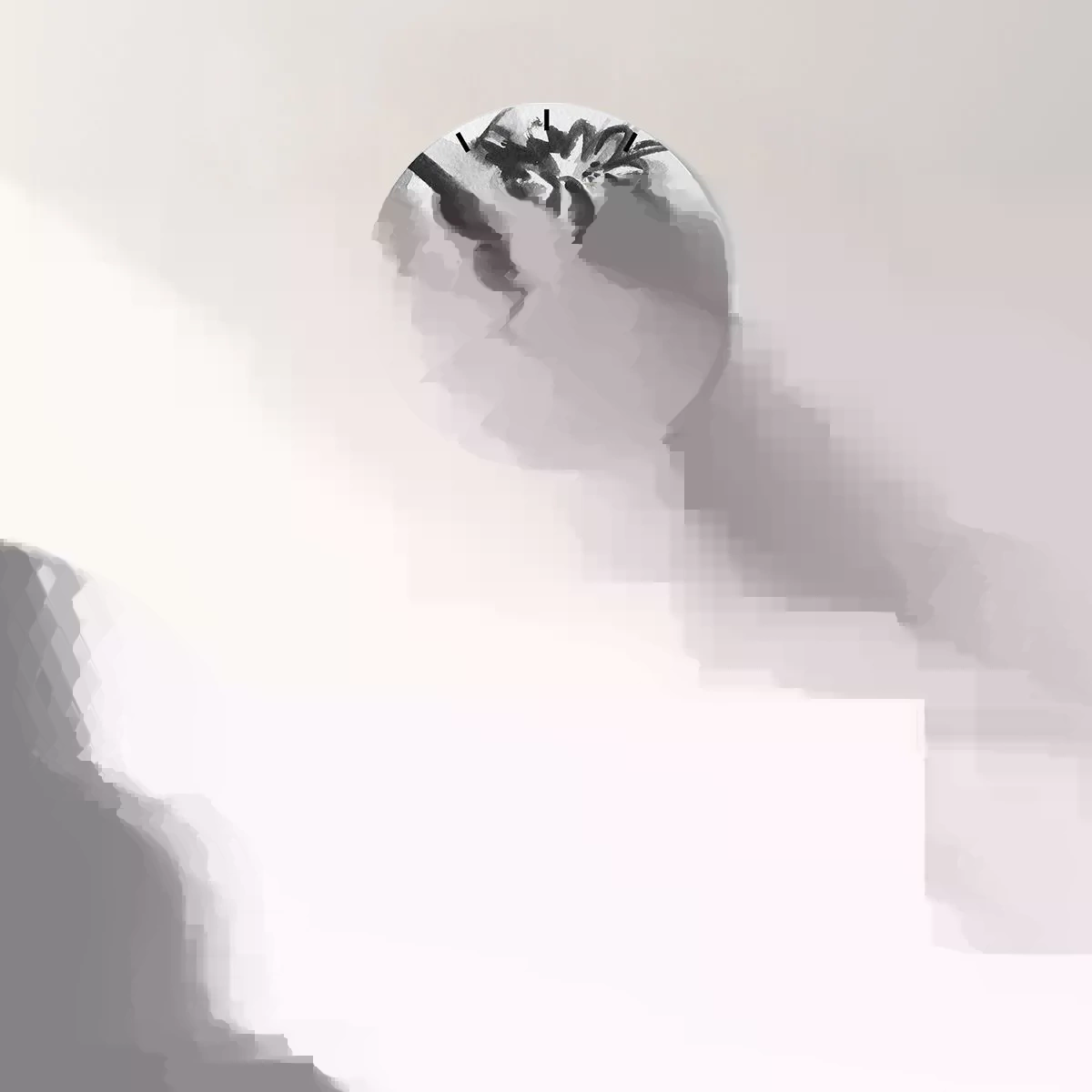 Wandklok - Klok - Een dame met karakter - 40x40 cm