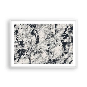 Poster in een witte lijst - Interpenetratie van tegenstellingen - 70x50 cm