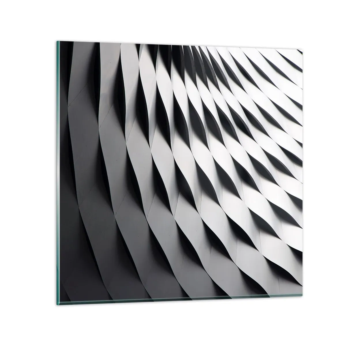 Schilderen op glas - Aan de oppervlakte van de golven - 70x70 cm