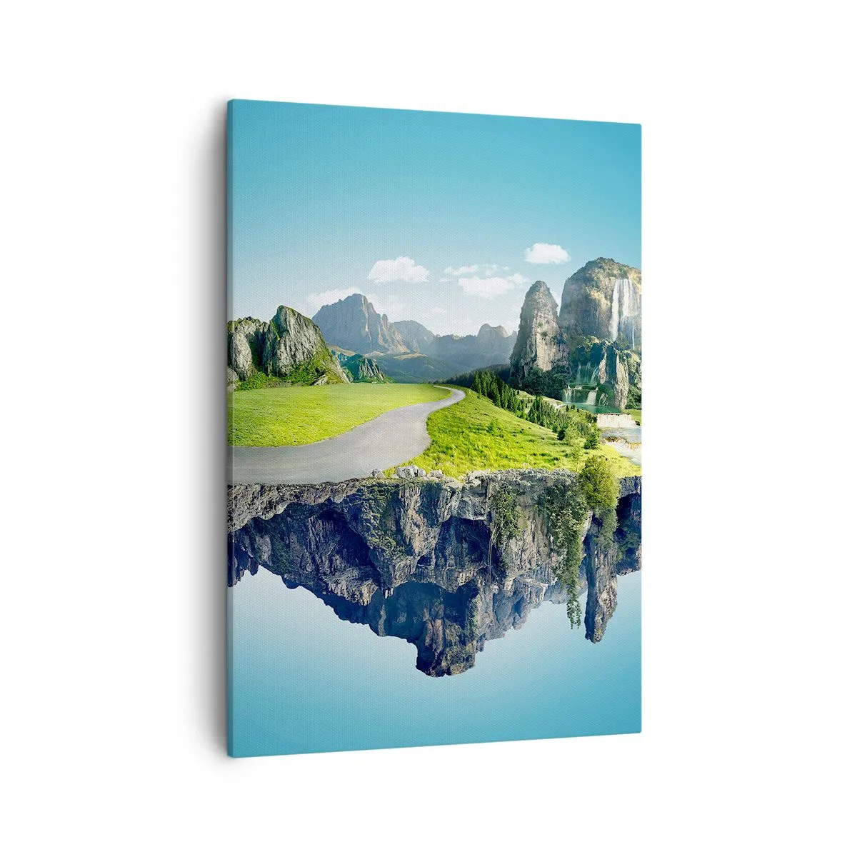 Schilderen op canvas - Fantastisch eiland - 50x70 cm