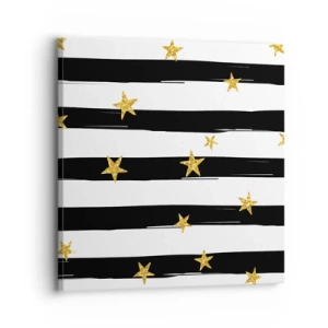 Schilderen op canvas - We zijn allemaal geboren onder een gelukkige ster - 30x30 cm