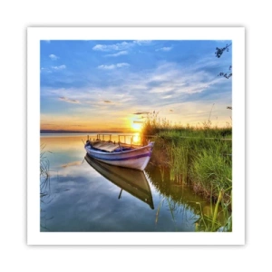 Poster - Baai van vervulde dromen - 60x60 cm