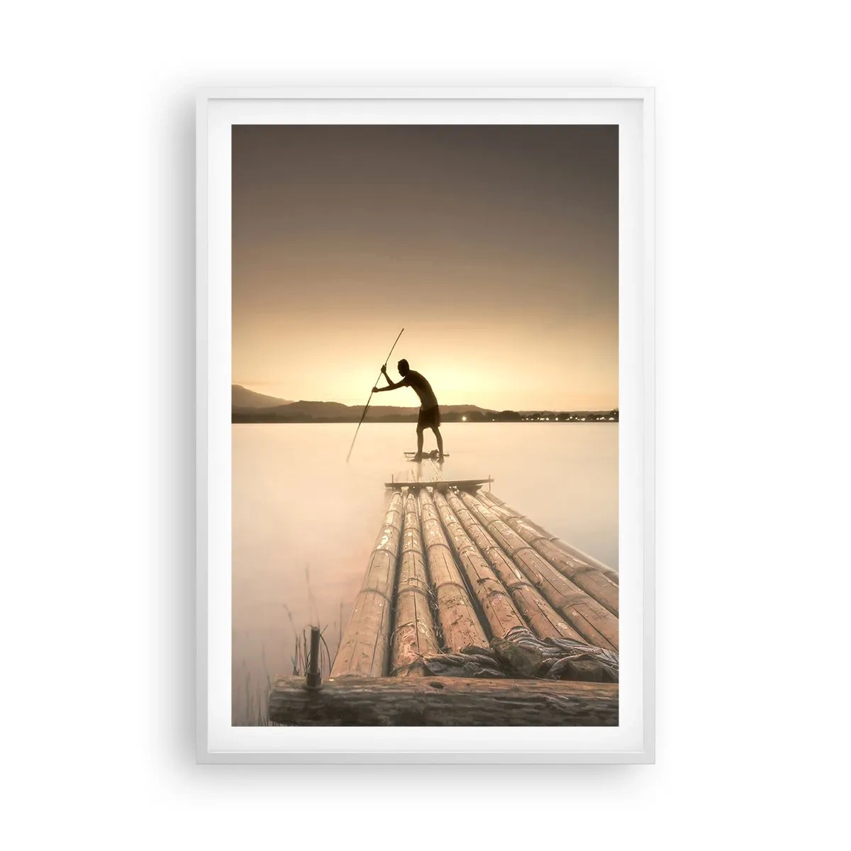 Poster in een witte lijst - Voor het slapen gaan - 61x91 cm