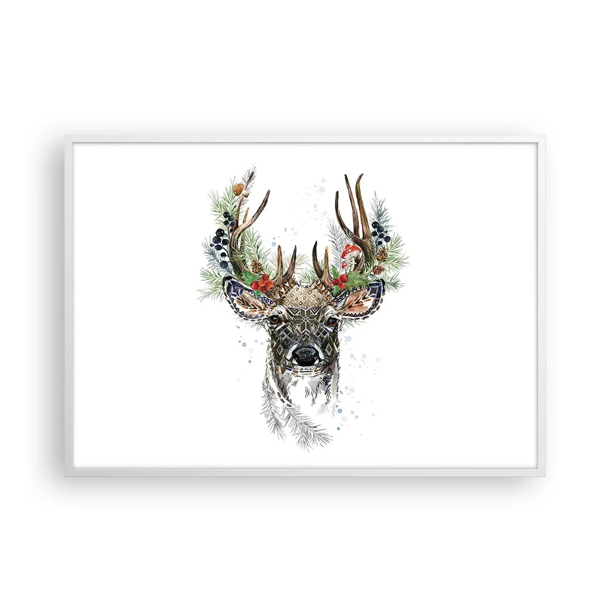 Poster in een witte lijst - In een feestelijk gewaad - 100x70 cm