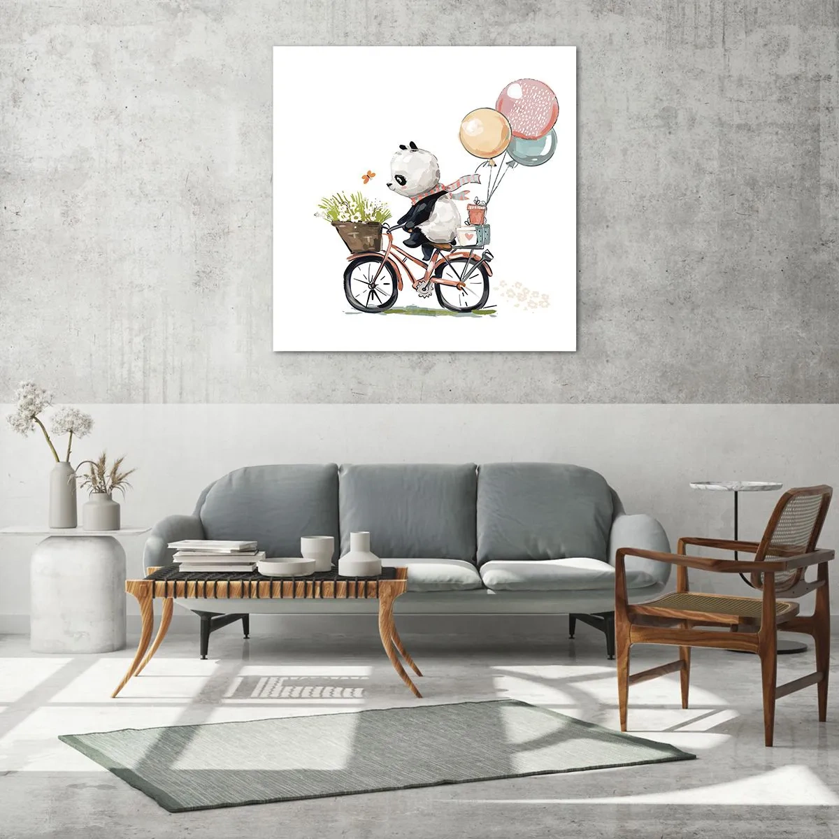 Schilderen op glas - Vrolijke dag - 50x50 cm