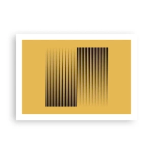 Poster - Vierkant van tegenpolen - 70x50 cm