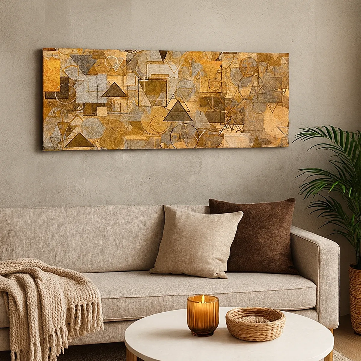 Schilderen op canvas - De wereld in vorm - 30x30 cm