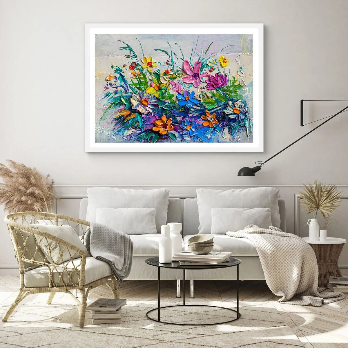 Poster in een witte lijst - Helemaal geen stilleven - 40x30 cm