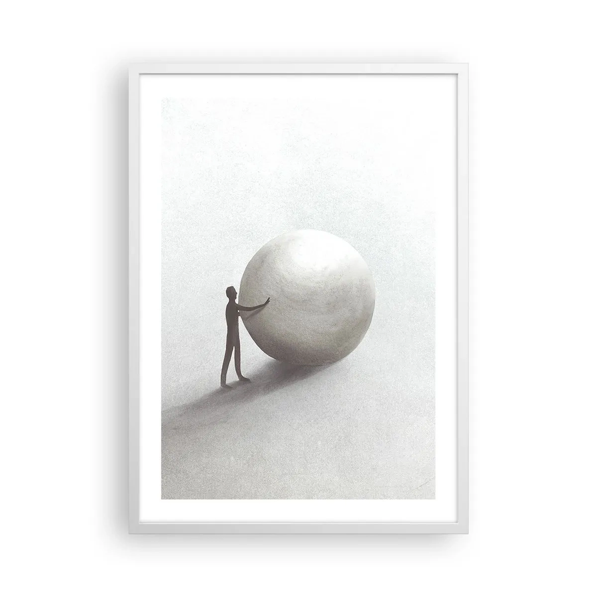 Poster in een witte lijst - Het spel van het leven - 50x70 cm
