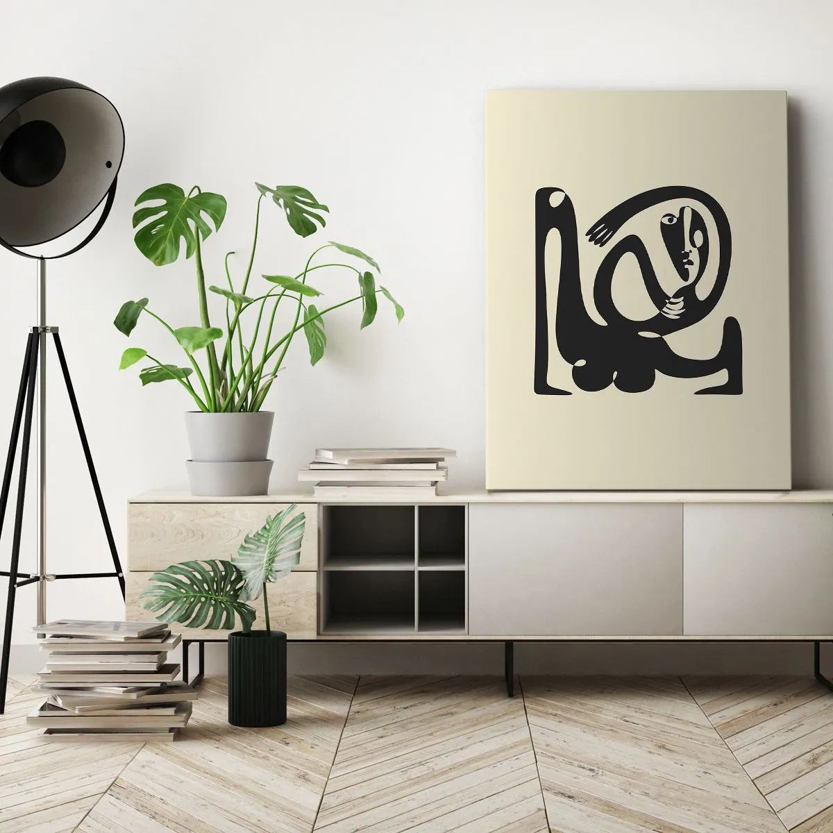 Schilderen op canvas - Bijna Picasso - 70x100 cm