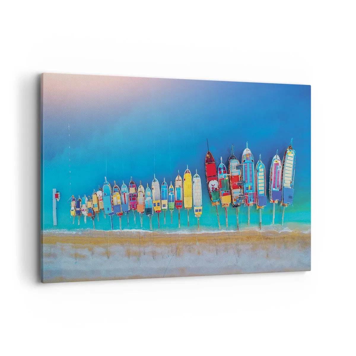 Schilderen op canvas - Vanuit vogelperspectief - 120x80 cm