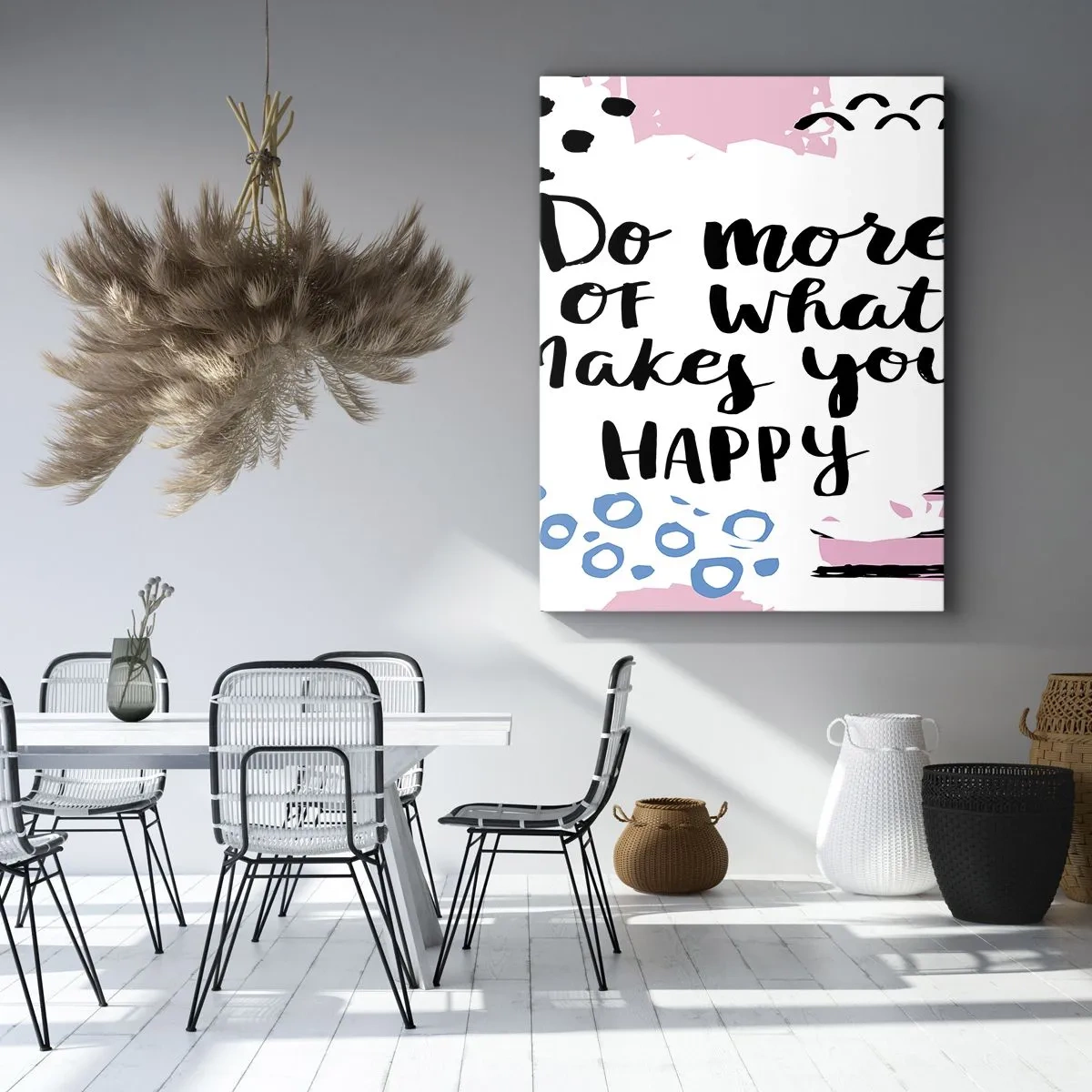 Schilderen op canvas - Hoe gelukkig te zijn - 50x70 cm