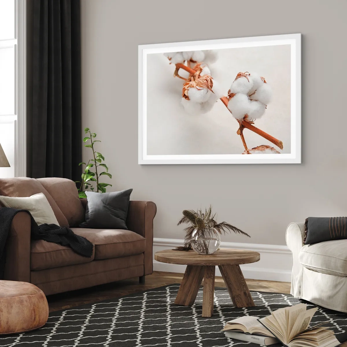 Poster in een witte lijst - Gewoon een knuffel - 40x30 cm